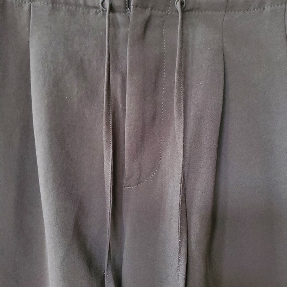 Madewell Paper bag Trench Trousers Black Womens size 4 - Picture 3 of 4